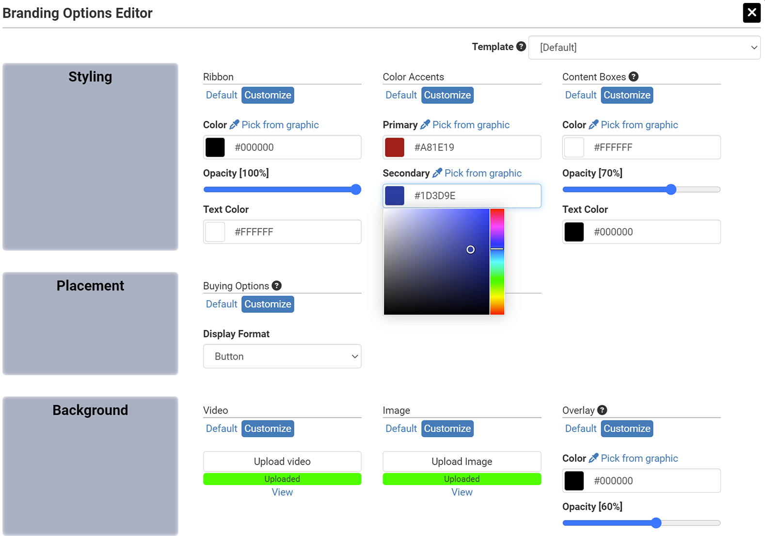 Immersive Design Customization Spinzo
