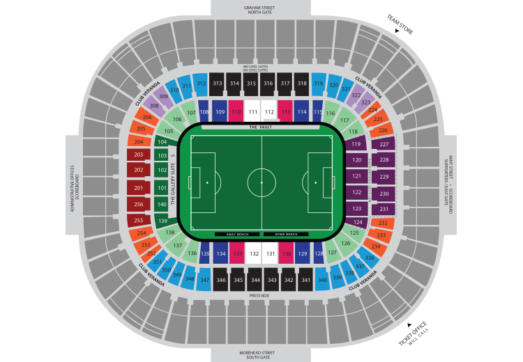 Charlotte FC Powered by Spinzo - Charlotte Fc Seatmap Um842n